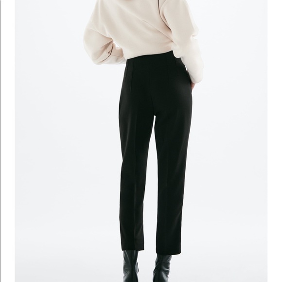 Zara Black High Waisted Pants, Medium - Picture 2 of 3